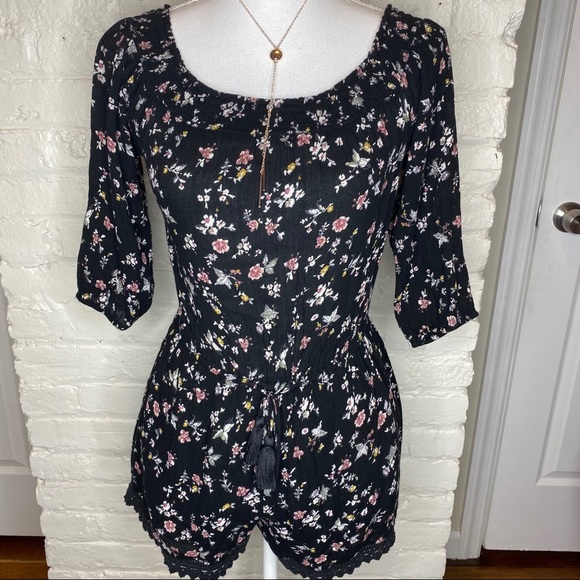Abercrombie & Fitch Pants - Abercrombie & Fitch Floral Romper S